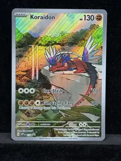 Pokemon TCG Koraidon SV Black Star Promos SVP014 Holo Double Sleeved NM 2023 - Image 2