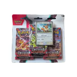 Pokemon TCG: Obsidian Flames Triple Blister Pack - Eevee 043 Promo - Image 1