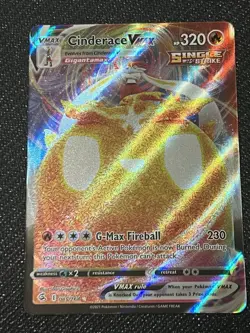 Holo Cinderace VMAX 045/264 Ultra Rare Fusion Strike Pokemon TCG - Image 1