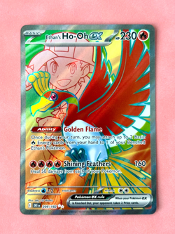 Ethan's Ho-Oh ex 209/182 Ultra Rare Holo SV10: Destined Rivals Pokemon NM - Image 1