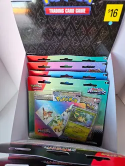 Pokemon Prismatic Evolutions Tech Sticker Collection (Lot of 12) Sealed W/Box - Image 4