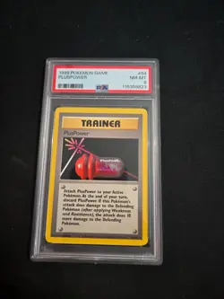 1999 pokemon base set psa 8 pluspower #84 - Image 1