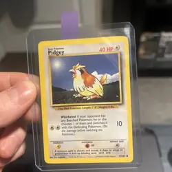 Pokemon TCG Pidgey Base Set 57/102 Regular Unlimited Common - Image 1