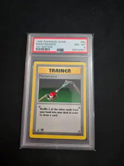1999 Pokemon Game #83 Maintenance PSA 8 1st Edition - Image 1
