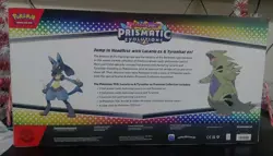Pokemon TCG Prismatic Evolutions Lucario Ex + Tyranitar Ex Premium Collection - Image 2