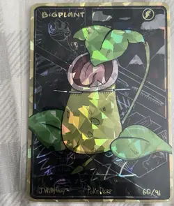 BigPlant (Victreebel) 60/91 -Cracked Ice Holo - Pokederp Set 3 Fan Art - Pokemon - Image 1