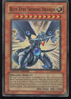 Yu-Gi-Oh TCG #MOV-EN001 Blue-Eyes Shining Dragon Super Rare - Image 1