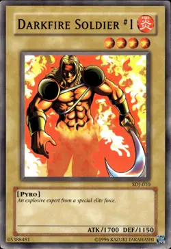 Darkfire Soldier #1 - SDJ-010 - LP - YuGiOh - Image 1