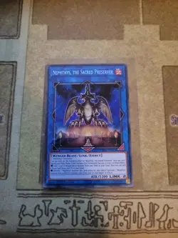 YUGIOH NEPHTHYS THE SACRED PRESERVER HISU-EN007 SECRET 1ST ED NM - Image 1