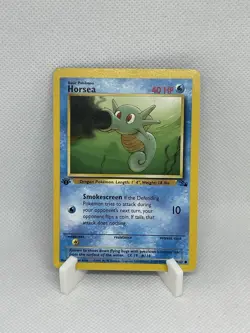 Pokemon Horsea 49/62 Fossil 1st Edition Common Card - NM 💥FAST SHIPPING💥 - Image 1