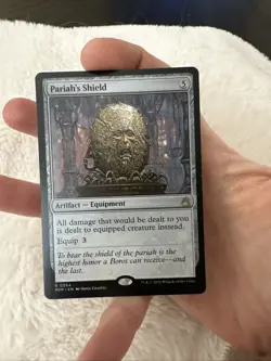 MTG Magic The Gathering Card Pariah's Shield Ravnica Remastered Regular R0264 - Image 4