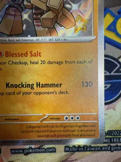 Garganacl 178/091 2024 S&V Paldean Fates Pokemon Card Shiny Holo Rare - NM/M - Image 3