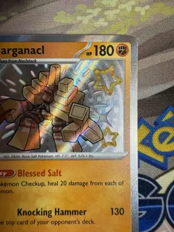 Garganacl 178/091 2024 S&V Paldean Fates Pokemon Card Shiny Holo Rare - NM/M - Image 4