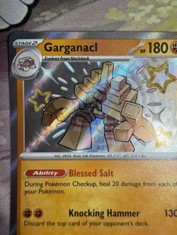 Garganacl 178/091 2024 S&V Paldean Fates Pokemon Card Shiny Holo Rare - NM/M - Image 5