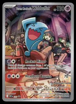 Pokemon Cards Team Rocket's Wobbuffet SVP 203 Pokemon Center S&V Promo NM - Image 1