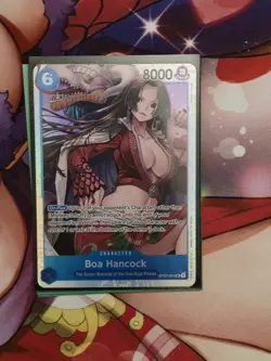 One Piece TCG Boa Hancock Super Rare Card OP07-051 English NM Foil - Image 1