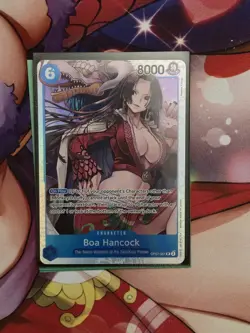 One Piece TCG Boa Hancock Super Rare Card OP07-051 English NM Foil - Image 2