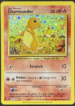POKEMON~CHARMANDER~CLC~001/034~HOLO~CARD GAME CLASSIC COLLECTION~NM - Image 1