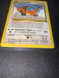 Pokemon TCG Dragonite #5 Black Star Promo, WB the First Movie, Stamped Card LP - Image 5
