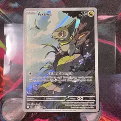 Axew 145/086 Pokemon TCG SV Black Bolt Illustration Rare Card - Image 1