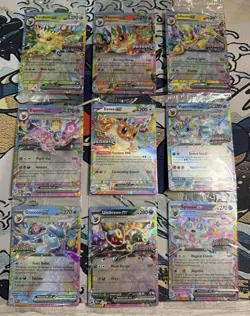 Prismatic Evolutions Surprise Box Stamped Promo Cards Sealed 9/9 Complete Set - Image 1