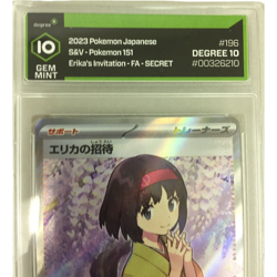 2023 Pokemon Card Erikas Invitation 196/165 Sv2a: 151 Holo Japanese 10 Gem Mint - Image 2