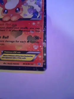 Pokemon TCG Flareon EX Holo Full Art Ultra Rare Card RC6/RC32 - Image 3