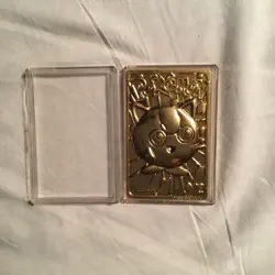 Pokemon #39 JIGGLYPUFF 23K Gold-Plated Trading Card LIMITED EDITION COA 1999 - Image 1