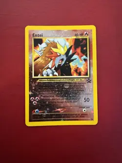 Entei 34 Reverse Holo Black Star Movie Promo Pokemon Card NM - Image 1