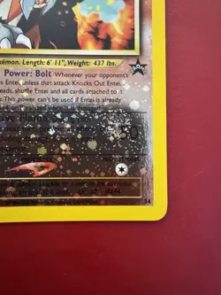 Entei 34 Reverse Holo Black Star Movie Promo Pokemon Card NM - Image 4