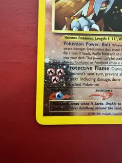 Entei 34 Reverse Holo Black Star Movie Promo Pokemon Card NM - Image 5