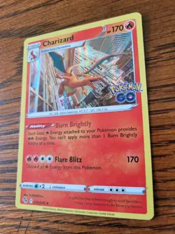 Pokemon Go TCG Charizard 010/078 Holo Rare Foil Stamped Card NM Near Mint 2022 - Image 2