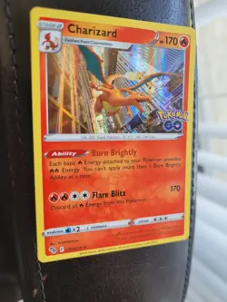 Pokemon Go TCG Charizard 010/078 Holo Rare Foil Stamped Card NM Near Mint 2022 - Image 3