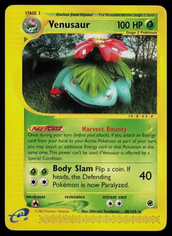 Pokemon Card - Venusaur Expedition 68/165 Rare Non-Holo - Image 1