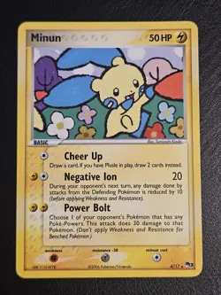 Minun 4/17 Holo Rare POP Series 3 Pokemon Card VLP - Image 3