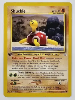 Shuckle 51/64 Neo Revelation 1st Edition Pokemon Card - Image 1