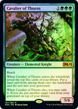 MTG Cavalier of Thorns - Foil - Prerelease Promo, NM-Mint, English Promo: Prerel - Image 1