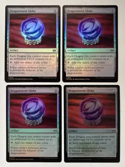 x4 Dragonstorm Globe - Foil Playset - NP/LP - MTG Tarkir: Dragonstorm - Image 1