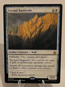 Crystal Barricade MTG Foundations Regular - Image 1