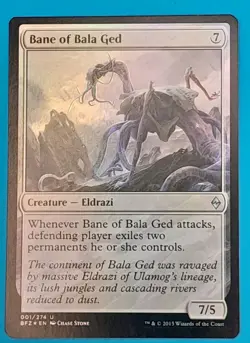MTG Bane of Bala Ged FOIL Battle for Zendikar Uncommon Magic The Gathering LP - Image 1