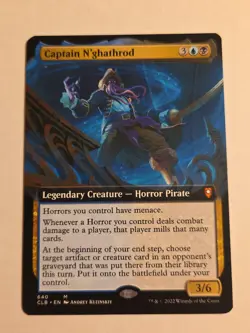 Captain N'ghathrod (Extended Art) X1 CLB MTG Commander Legends Baldur's Gate - Image 1
