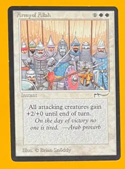 MTG ARMY OF ALLAH (Light) Arabian Nights (OldManMTG 012-602) - Image 1