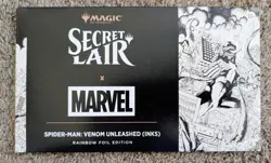 MTG Secret Lair X Marvel Spider-Man: Venom Unleashed (Inks) Rainbow Foil Sealed - Image 1