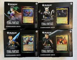 MAGIC THE GATHERING FINAL FANTASY COMMANDER DECKS COMPLETE SET of 4 DECKS NEW - Image 1