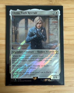 MTG: Elena, Turk Recruit (Surge Foil) Commander: Final Fantasy Foil NM - Image 1