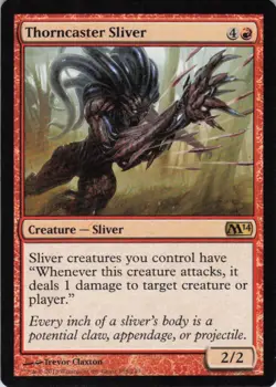 MTG Thorncaster Sliver (158) | NM | Magic 2014 {M14} - Image 1