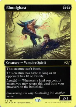 Bloodghast FIRST PLACE FOIL Aetherdrift Magic MTG NM - Image 1