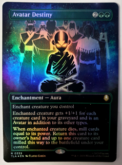Avatar Destiny - FOIL Borderless Rare - MTG Avatar TLA - 0333 NM - Image 1