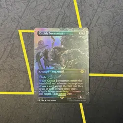 Orcish Bowmasters LTR R 0433 BORDERLESS FOIL MTG Tales Of Middle Earth LOTR - Image 1
