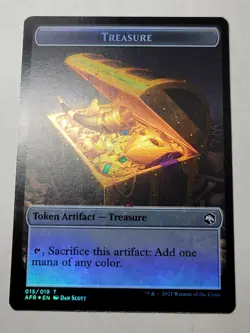 Lolth, Spider Queen/Treasure Token -Double-Sided Foil- Forgotten Realms mtg LP - Image 3